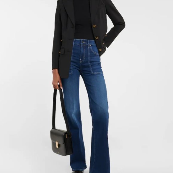 Veronica Beard Denim - VERONICA BEARD NWT Crosbie High Rise Wide Leg Jean  in Nantucket Wash SIZE 28